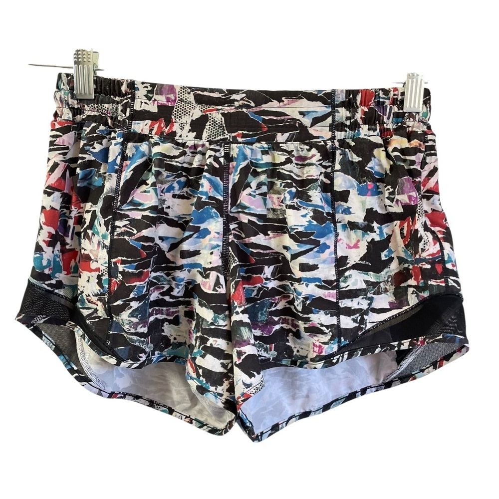 Lululemon Hotty Hot Short High-Rise Culture Clash Multi Black‎ Size 6 Tall